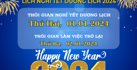 Thông báo lịch nghỉ Tết Dương lịch 2024