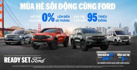 Ford Hỗ Trợ Lãi Suất Cố Định 0% Và Cơ Hội Trúng Chuyến Đi Mỹ